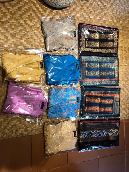 Lao Silk Vintage Skirt Set