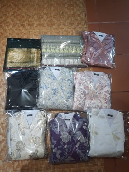 Lao Vintage Silk Skirt Set
